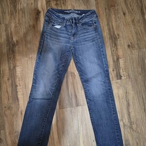 American Eagle Outfitters Dark Blue Skinny Jeans